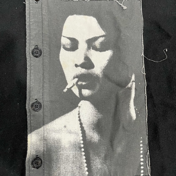 Enfants Riches Deprimes FW17 Asian Women Patch Thick Wool Shirt - Picture 6 of 12